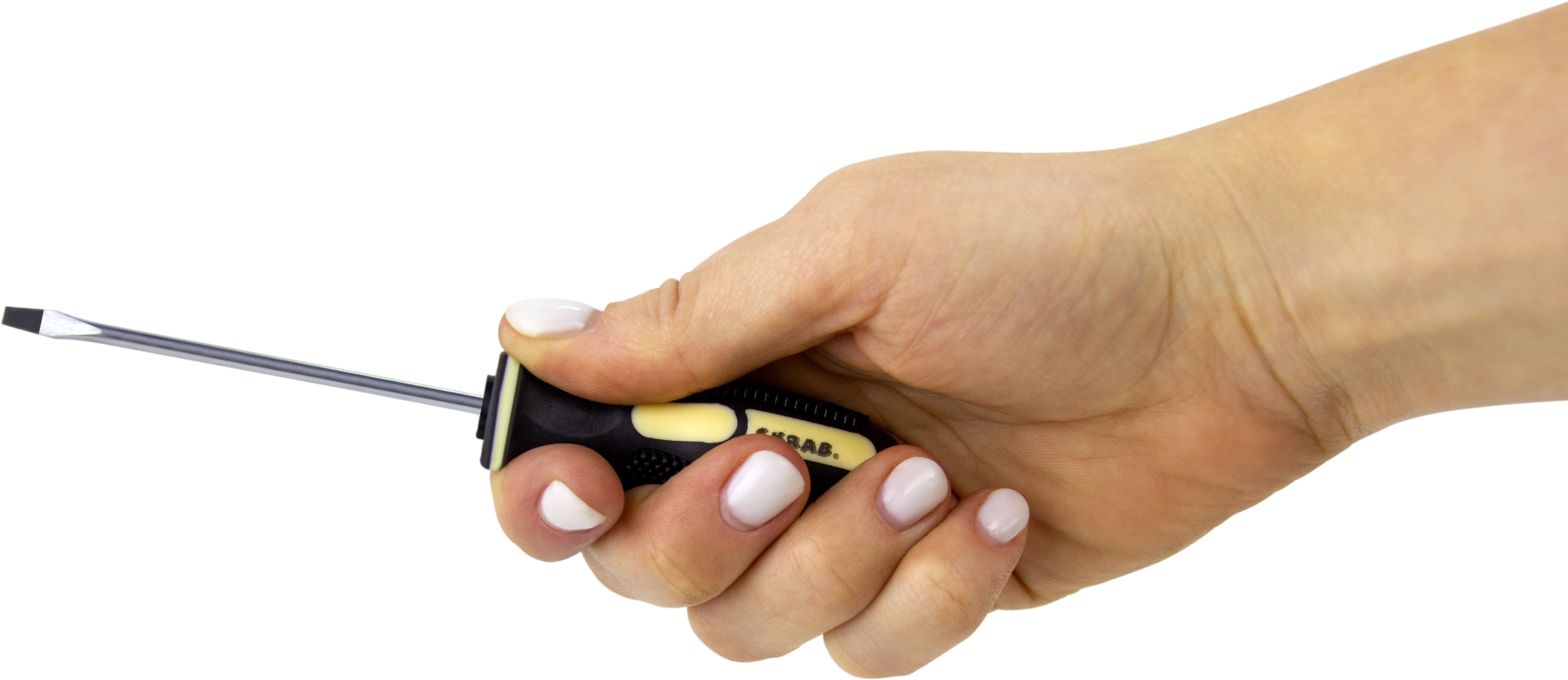 Отвертка плоская шлицевая SL 3.0х75 мм. Skrab 41320 / Черная