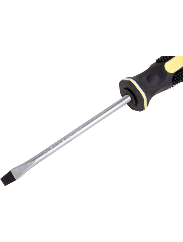 Отвертка плоская шлицевая SL 5.5х100 мм. Skrab 41325 / Черная