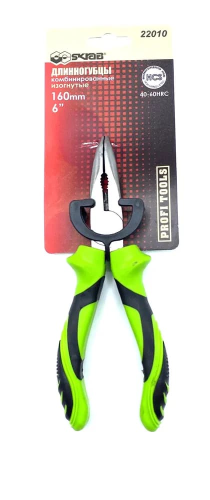 Длинногубцы Skrab 22010 комбинированные изогнутые / 160 мм.