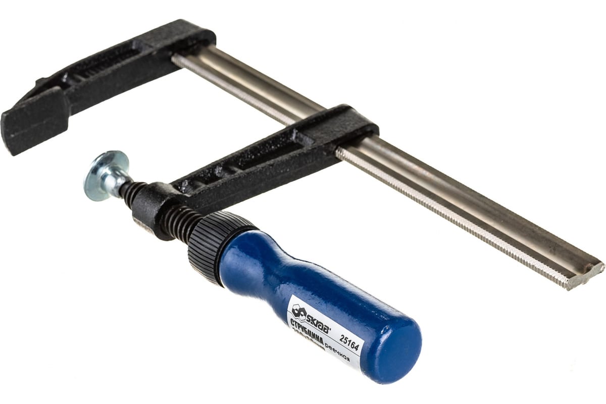 Струбцина Skrab 25164 F-образная реечного типа, 200 х 80 мм.