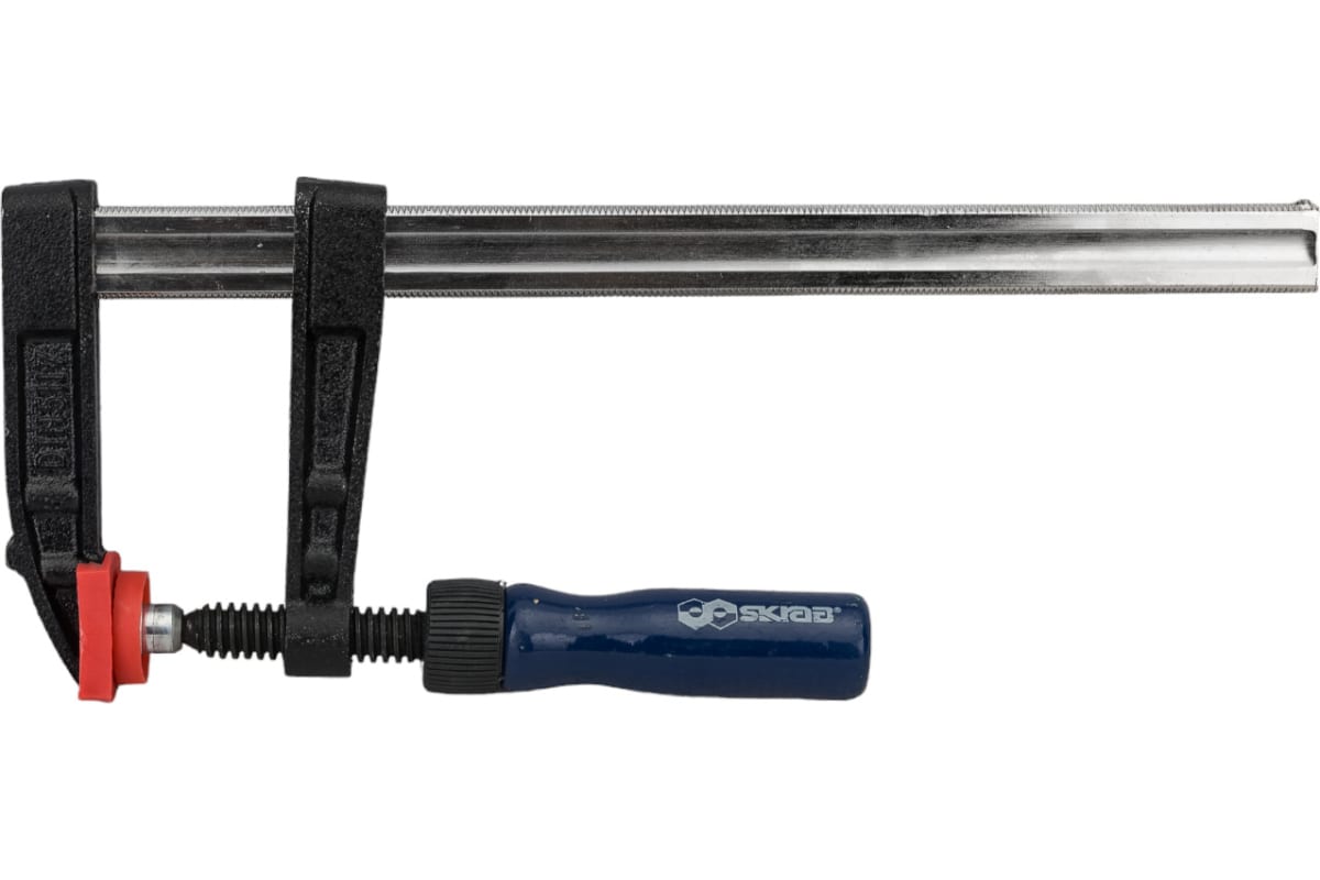 Струбцина Skrab 25165 F-образная реечного типа, 250 х 80 мм.