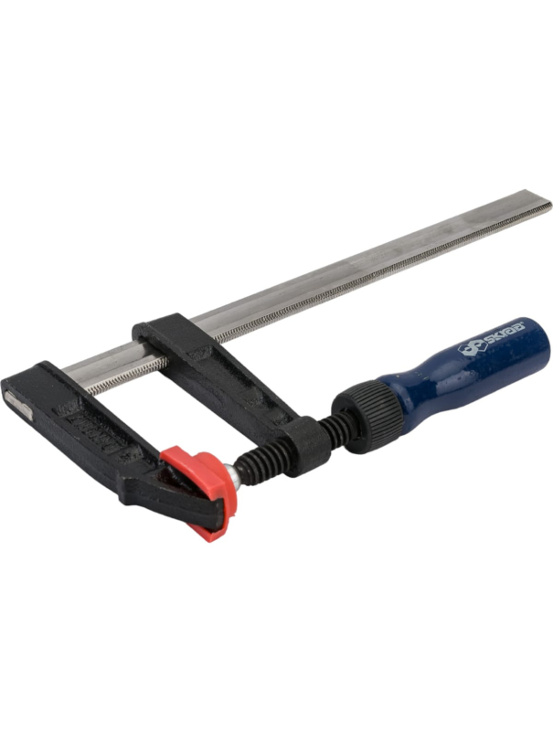 Струбцина Skrab 25165 F-образная реечного типа, 250 х 80 мм.