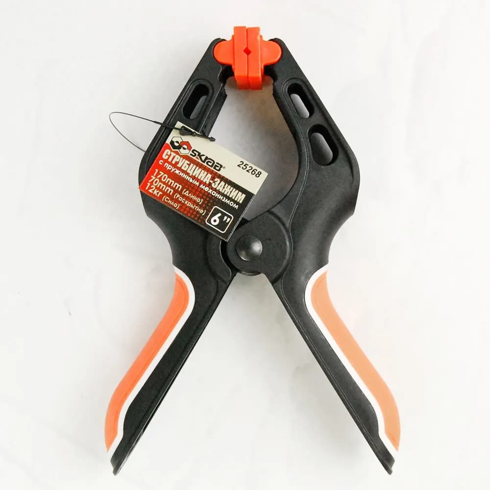 Струбцина-зажим Skrab 25268 с пружинным механизмом / 170 мм.