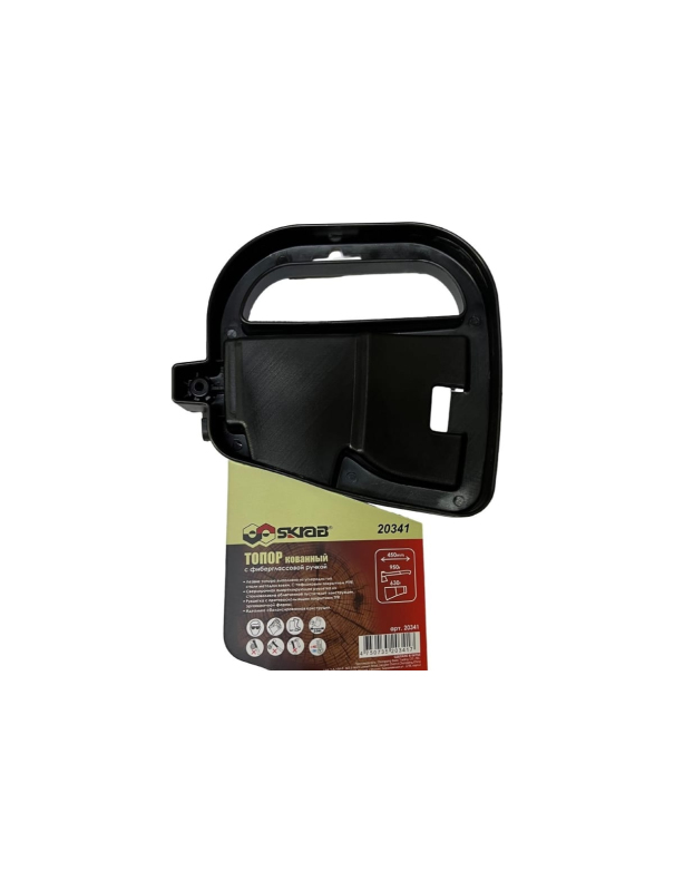 Топор кованный Skrab 20341 с фиберглассовой ручкой / 450 мм.