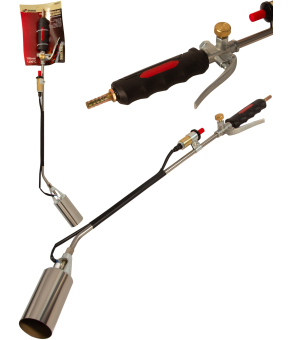 Горелка кровельная газовоздушная Skrab 26975 с пьезоподжигом / 700 мм.