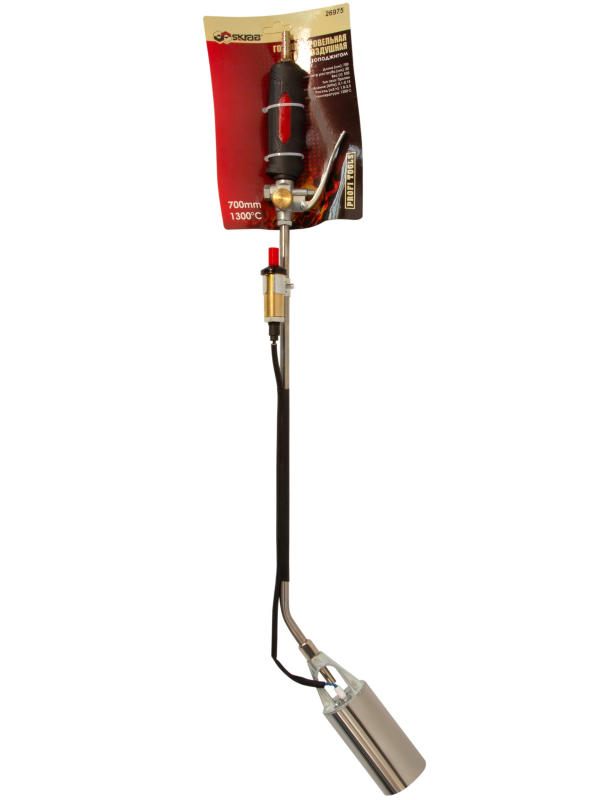 Горелка кровельная газовоздушная Skrab 26975 с пьезоподжигом / 700 мм.
