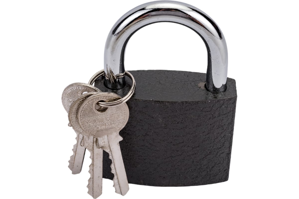 Замок навесной Skrab 26604 с ключами 3 шт. / 90 мм.