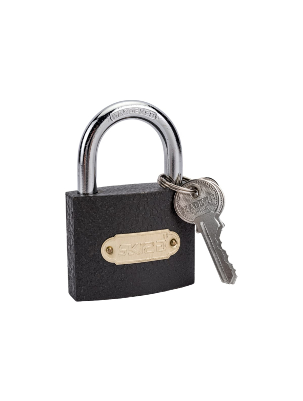 Замок навесной Skrab 26604 с ключами 3 шт. / 90 мм.