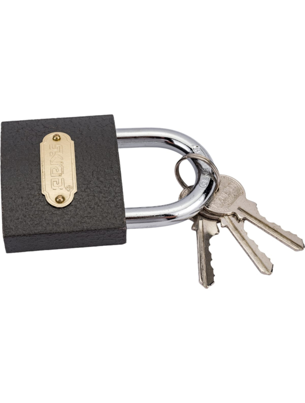 Замок навесной Skrab 26604 с ключами 3 шт. / 90 мм.