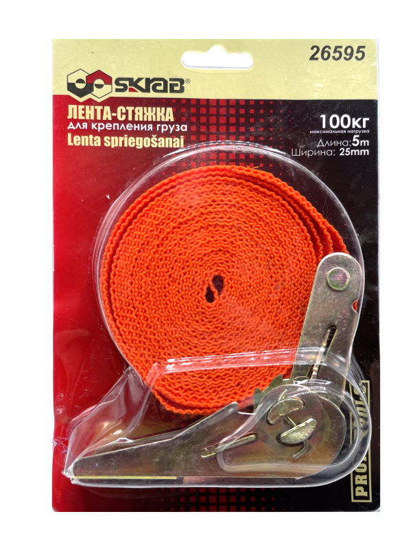Лента-стяжка Skrab 26595 для крепления груза / 5 м.