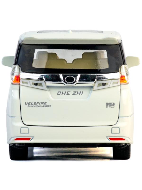 Металлическая машинка Che Zhi 1:24 «Toyota Vellfire Hybrid E-Four (Тойота Веллфайр)» 21.5 см. CZ133A инерционная, свет, звук / Микс