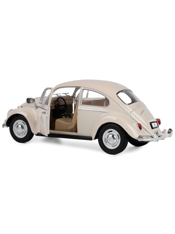 Металлическая машинка Kinsmart 1:24 «1967 Volkswagen Classical Beetle (Пастельные цвета)» KT7002DY инерционная / Бежевый