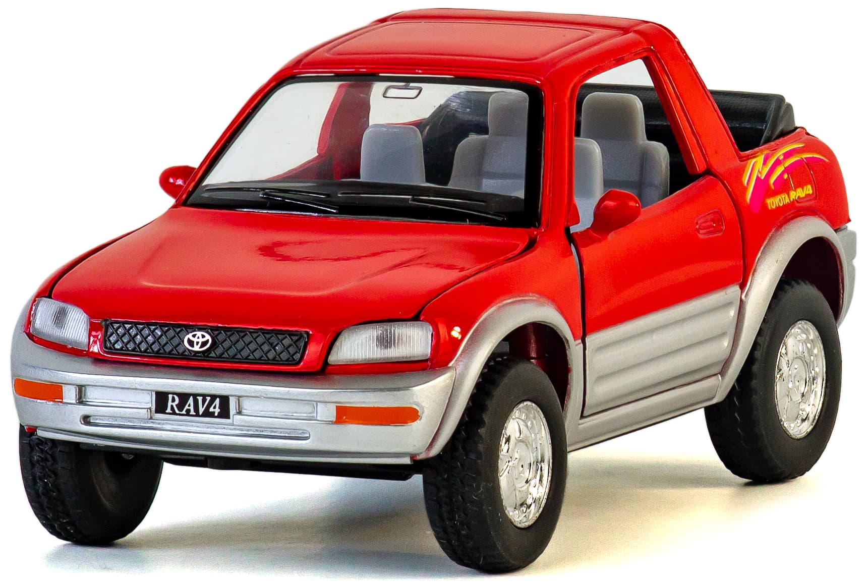 Металлическая машинка Kinsmart 1:32 «Toyota Rav4 Concept» KT5011D, инерционная / Красный