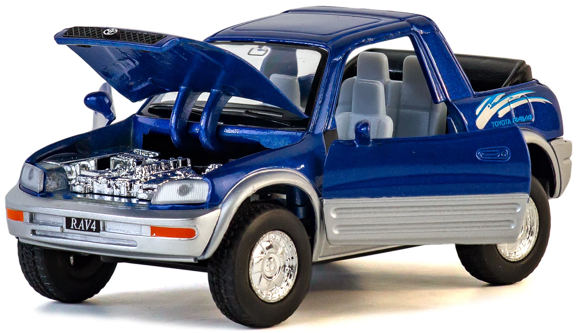 Металлическая машинка Kinsmart 1:32 «Toyota Rav4 Concept» KT5011D, инерционная / Синий