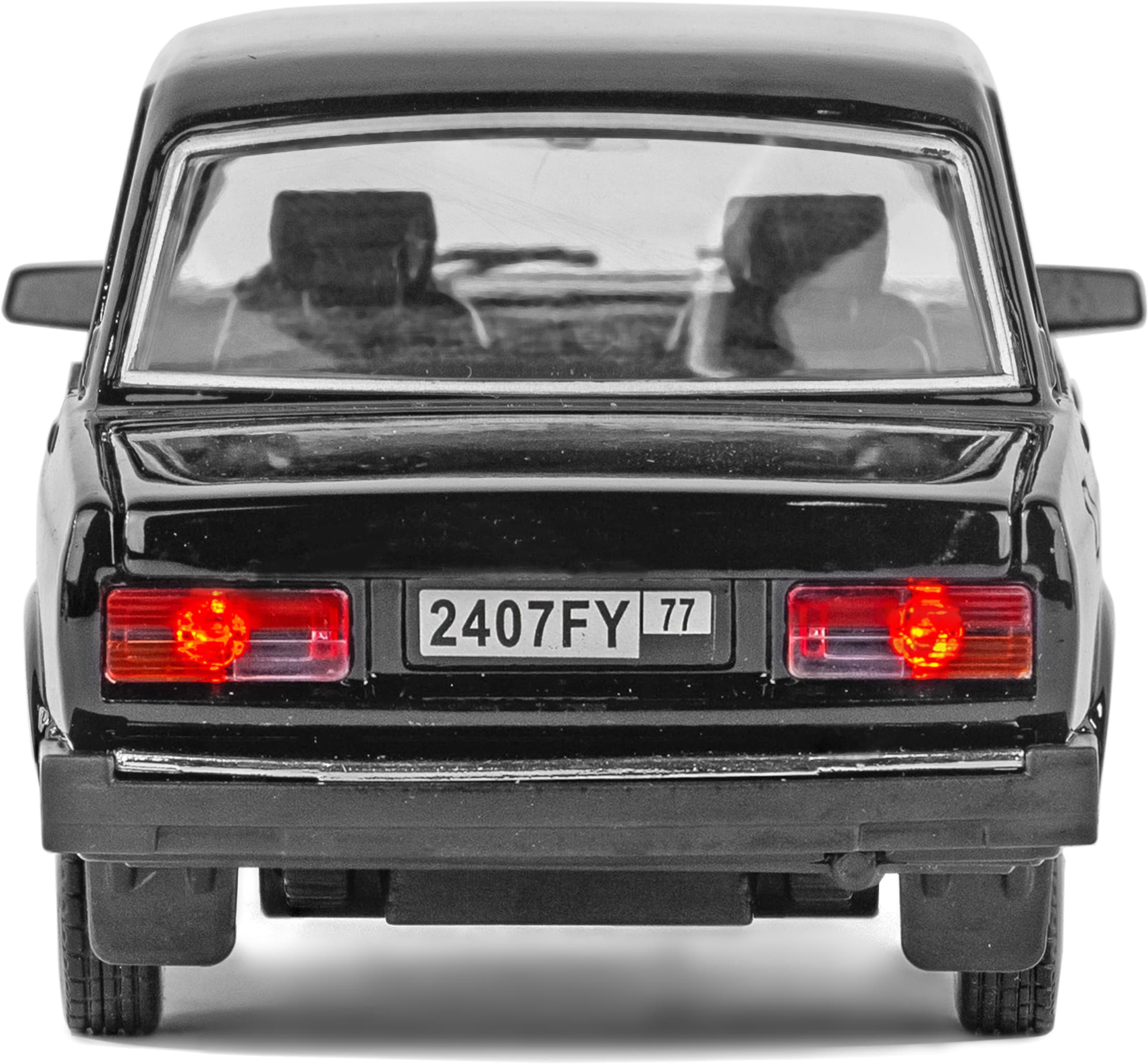 Машинка металлическая Kings Toy 1:24 «ВАЗ-2107 Жигули» FY2407-6D, 18 см., инерционная, звук, свет / Микс