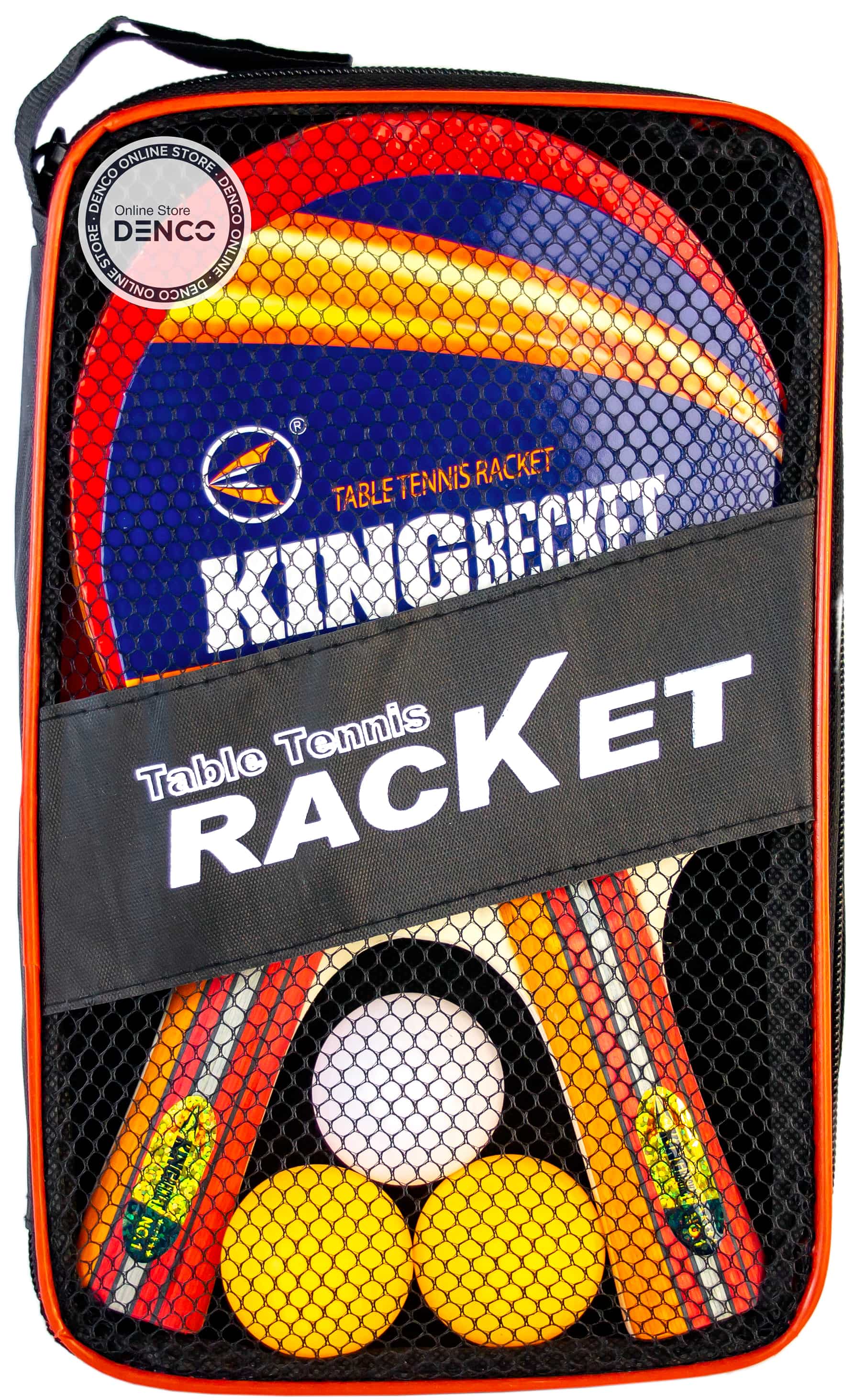 Набор ракеток KingBecket для настольного тенниса в чехле с 3 мячиками, Т55216