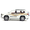 Металлическая машинка Model Car 1:24 «Toyota Land Cruiser Prado» 5524, 21 см., инерционная, свет, звук / Микс