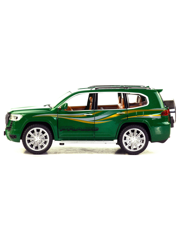 Металлическая машинка Model Car 1:24 «Toyota Land Cruiser Prado» 5524, 21 см., инерционная, свет, звук / Микс