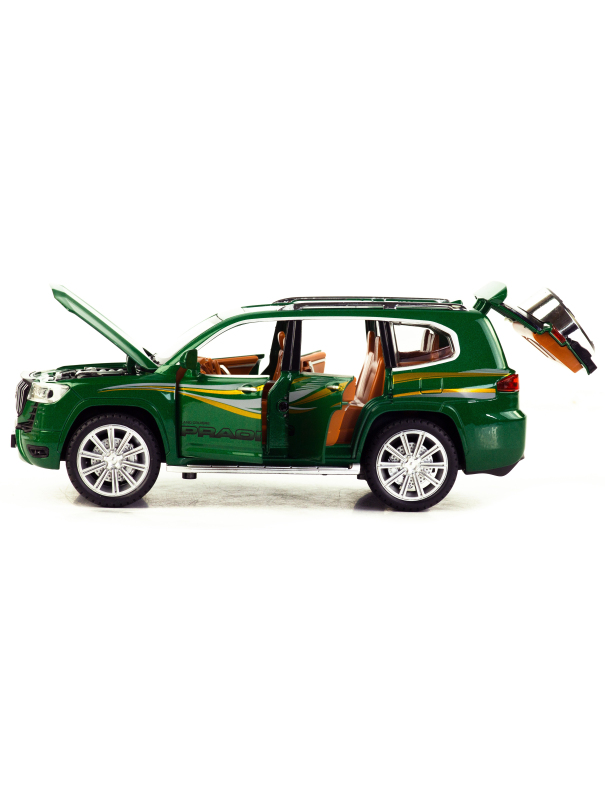 Металлическая машинка Model Car 1:24 «Toyota Land Cruiser Prado» 5524, 21 см., инерционная, свет, звук / Микс