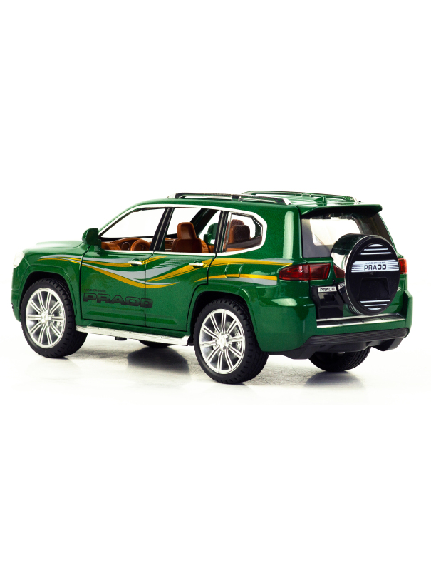 Металлическая машинка Model Car 1:24 «Toyota Land Cruiser Prado» 5524, 21 см., инерционная, свет, звук / Микс