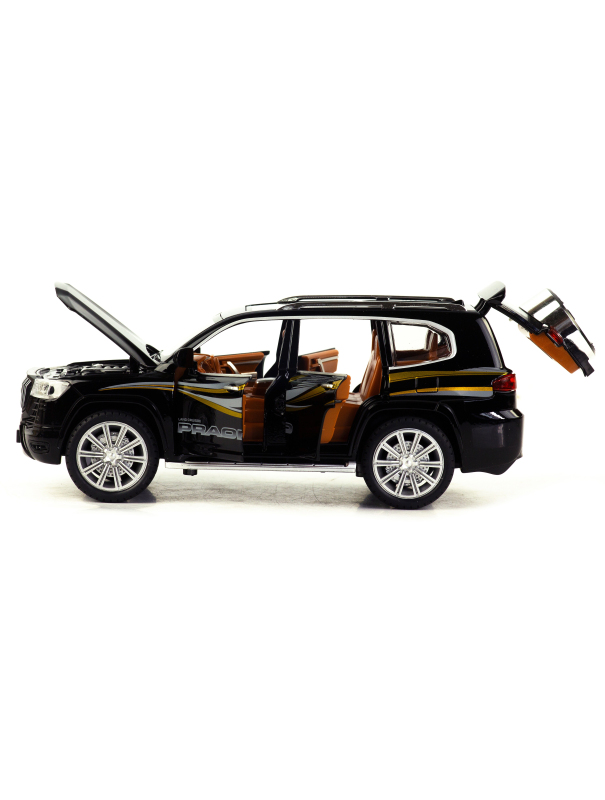 Металлическая машинка Model Car 1:24 «Toyota Land Cruiser Prado» 5524, 21 см., инерционная, свет, звук / Микс