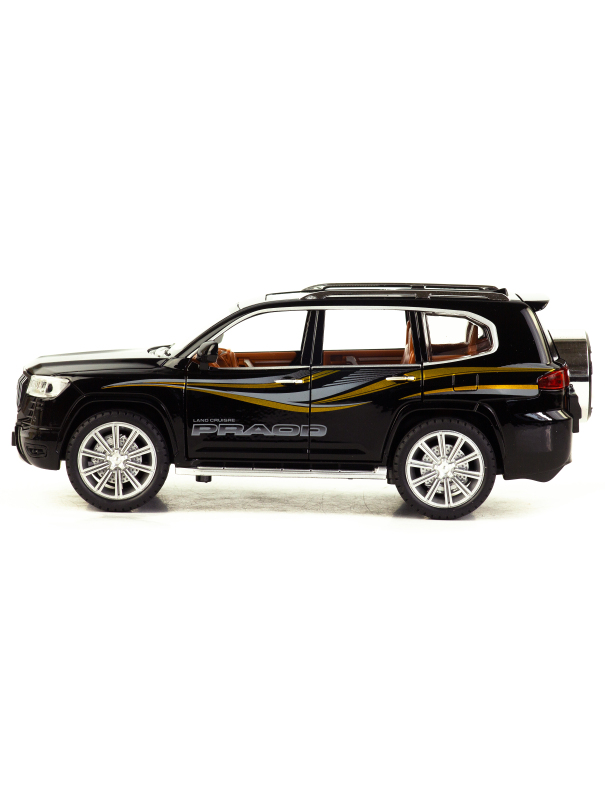 Металлическая машинка Model Car 1:24 «Toyota Land Cruiser Prado» 5524, 21 см., инерционная, свет, звук / Микс