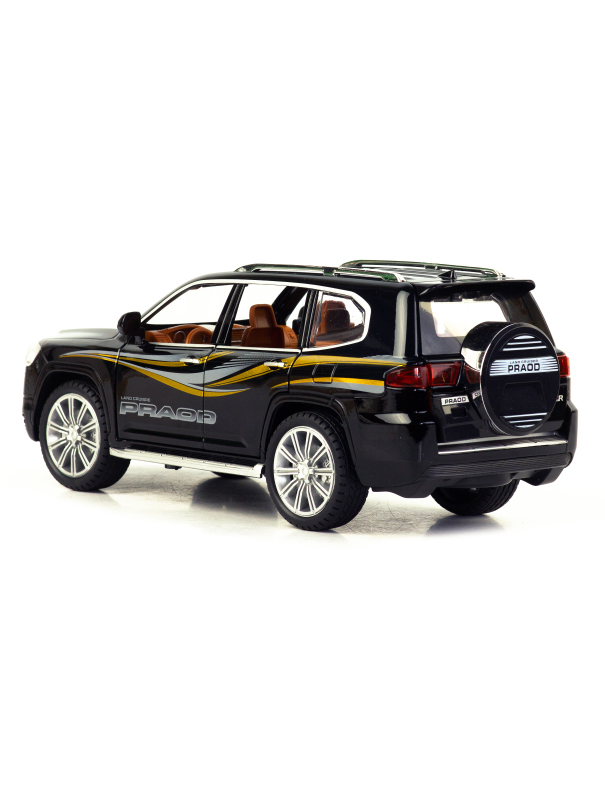 Металлическая машинка Model Car 1:24 «Toyota Land Cruiser Prado» 5524, 21 см., инерционная, свет, звук / Микс