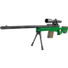 Игрушечное оружие Снайперская винтовка AWM с прицелом, мягкими пулями и вылетающими гильзами, KB1222 130 см. / Темно-зеленый