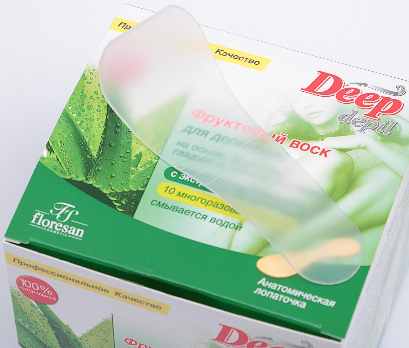 Фруктовый воск для депиляции Floresan с экстрактом алоэ вера, 350 мл