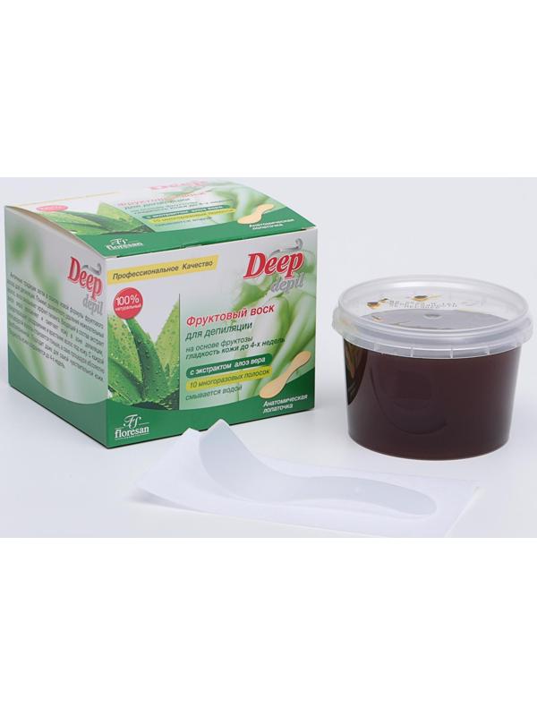 Фруктовый воск для депиляции Floresan с экстрактом алоэ вера, 350 мл