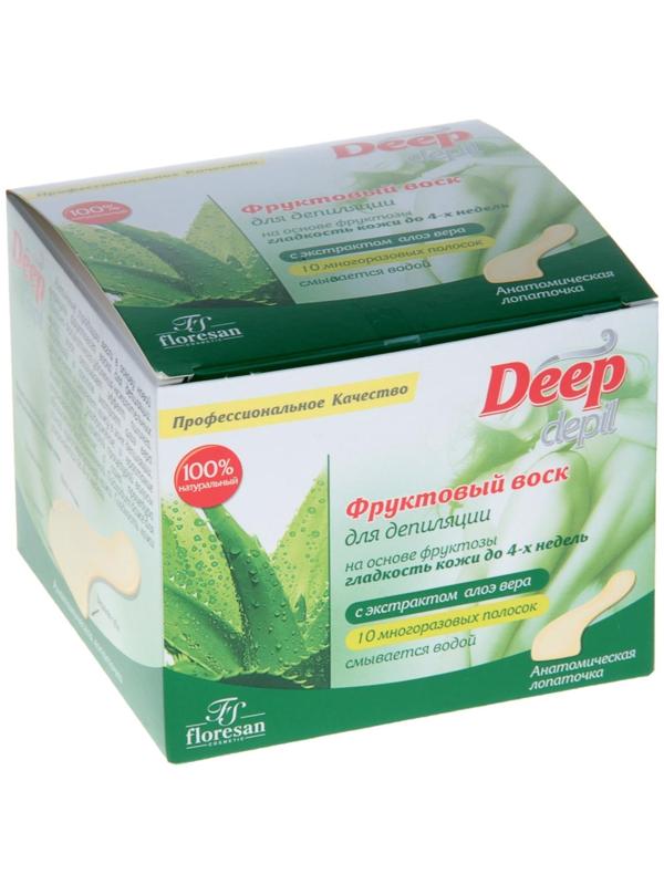 Фруктовый воск для депиляции Floresan с экстрактом алоэ вера, 350 мл
