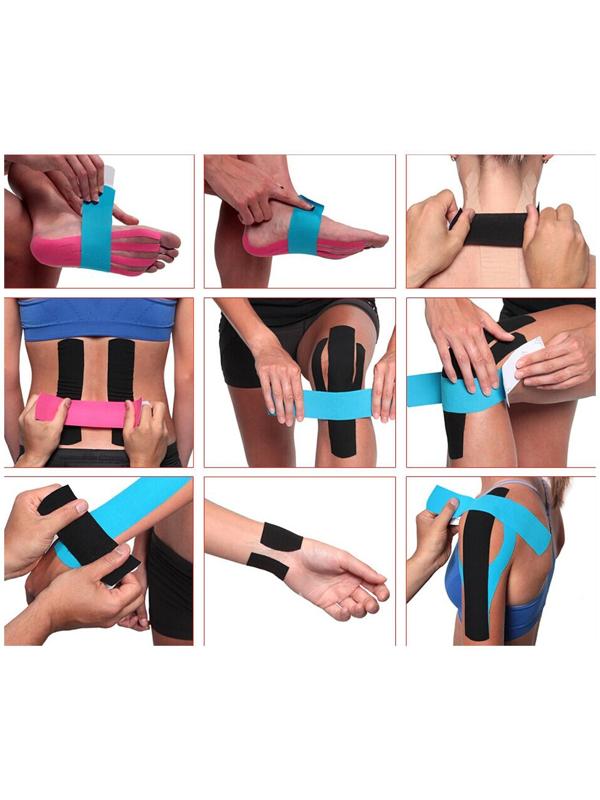 Кинезио-тейп, размер 5 см х 5 м, цвета микс