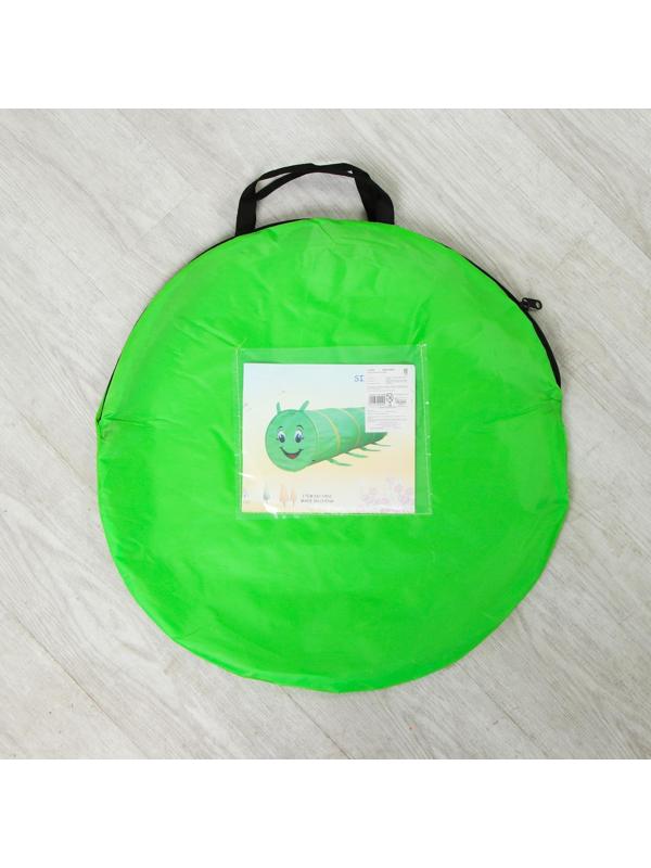 Детский туннель «Гусеничка», цвет зелёный