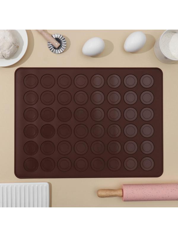 Коврик для макаронс силиконовый Доляна «Ронд», 39×29 см, цвет МИКС