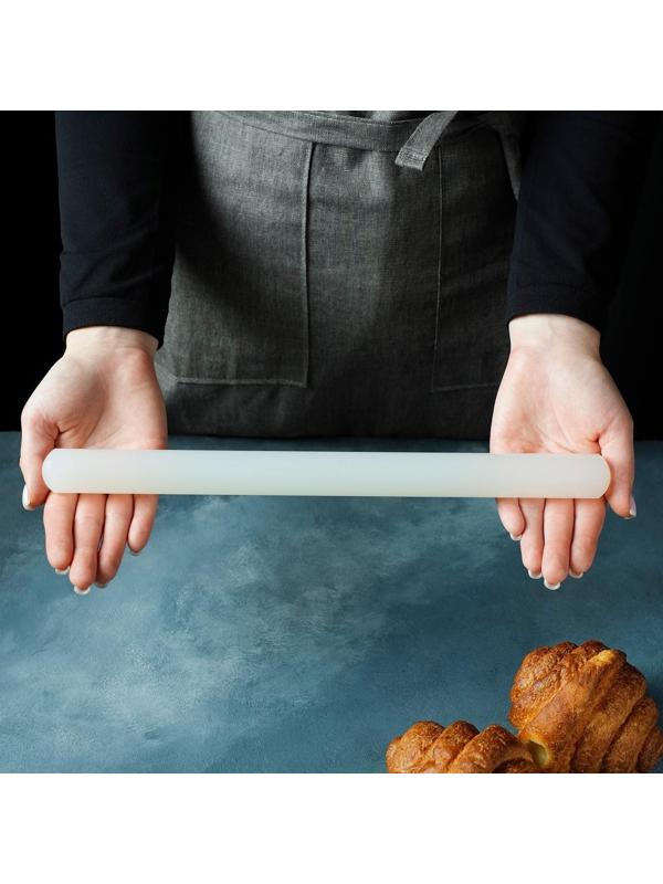 Скалка кондитерская гладкая «Классика», 33 см, акриловая