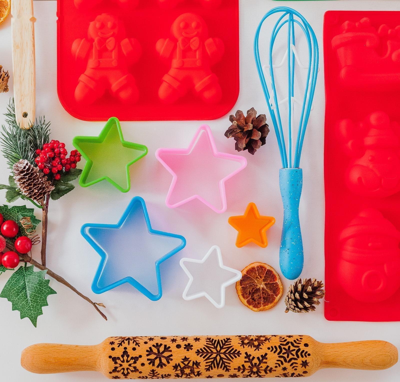 Набор форм для вырезания печенья Доляна «Звезда», 5 шт, 9,5×3,5×9,5 см, цвет МИКС