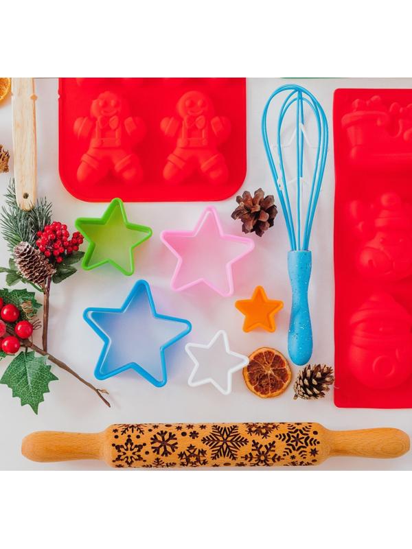 Набор форм для вырезания печенья Доляна «Звезда», 5 шт, 9,5×3,5×9,5 см, цвет МИКС
