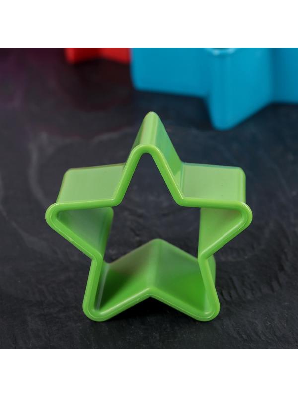 Набор форм для вырезания печенья Доляна «Звезда», 5 шт, 9,5×3,5×9,5 см, цвет МИКС