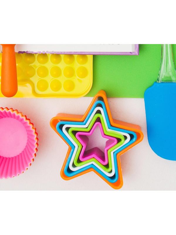 Набор форм для вырезания печенья Доляна «Звезда», 5 шт, 9,5×3,5×9,5 см, цвет МИКС