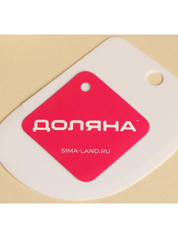 Скребок кондитерский Доляна, 12,5×8,5 см