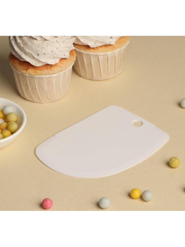 Скребок кондитерский Доляна, 12,5×8,5 см