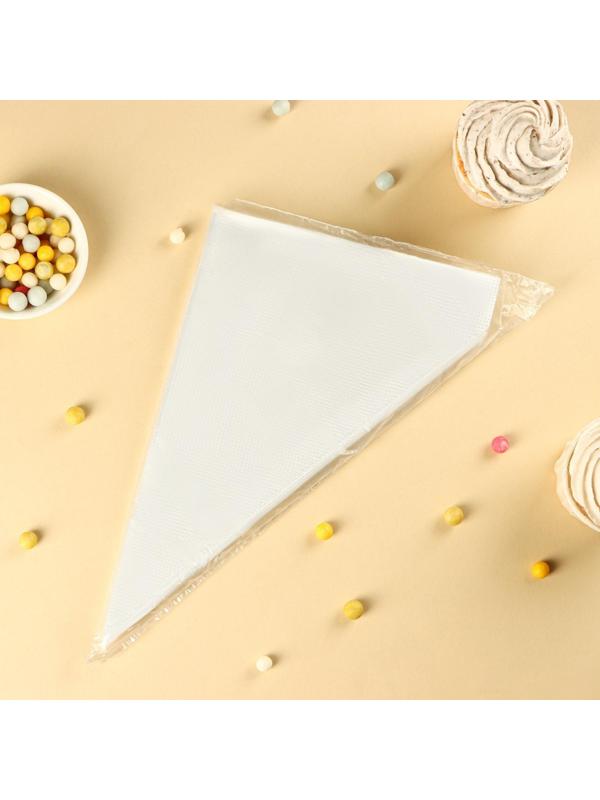 Кондитерские мешки одноразовые, 27×17 см, размер S, 100 шт