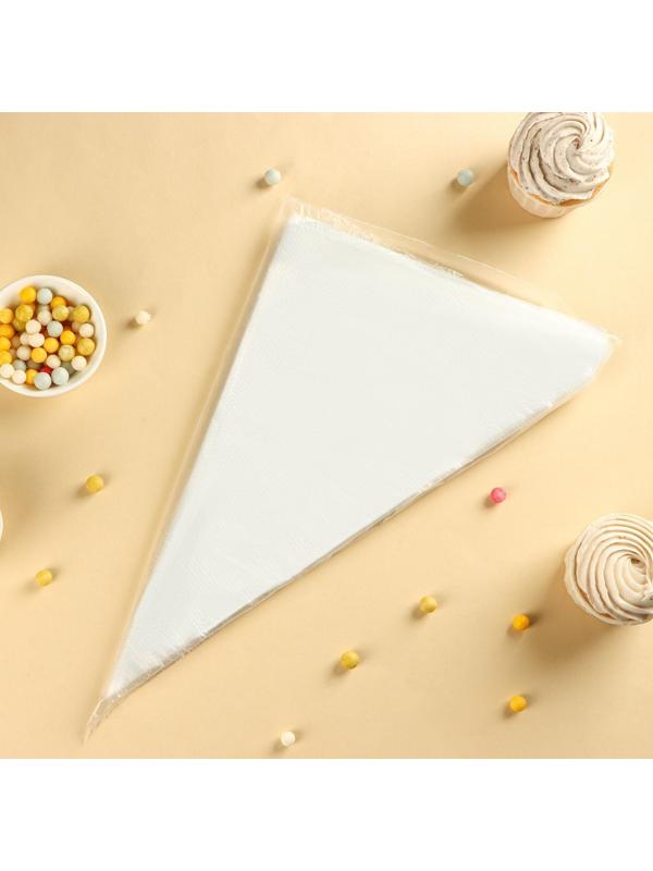 Кондитерские мешки одноразовые, 32,5×22,5 см, размер М, 100 шт