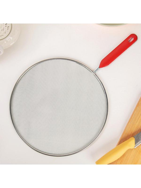 Экран от брызг Доляна, d=24,5 см, с ручкой