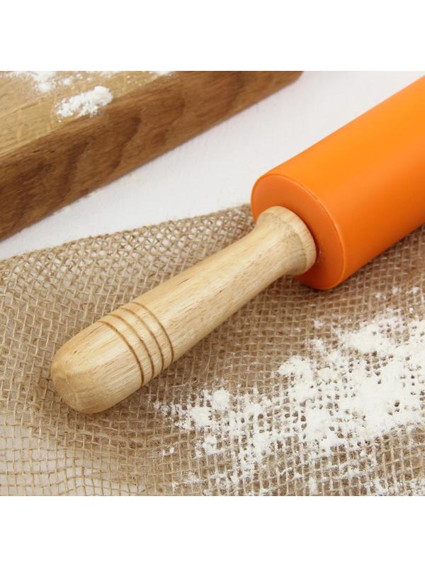 Скалка Доляна «Валенсия», 43×5,5 см, цвет МИКС