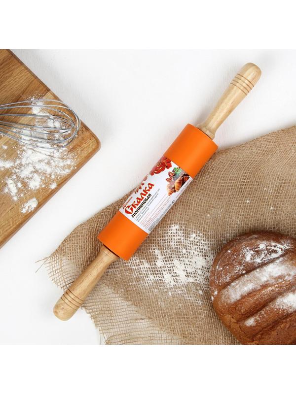 Скалка Доляна «Валенсия», 43×5,5 см, цвет МИКС