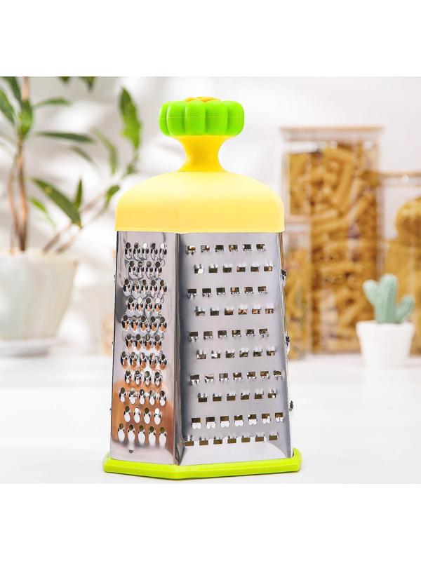 Тёрка шестигранная Доляна, 25×14,5×11 см, цвет МИКС