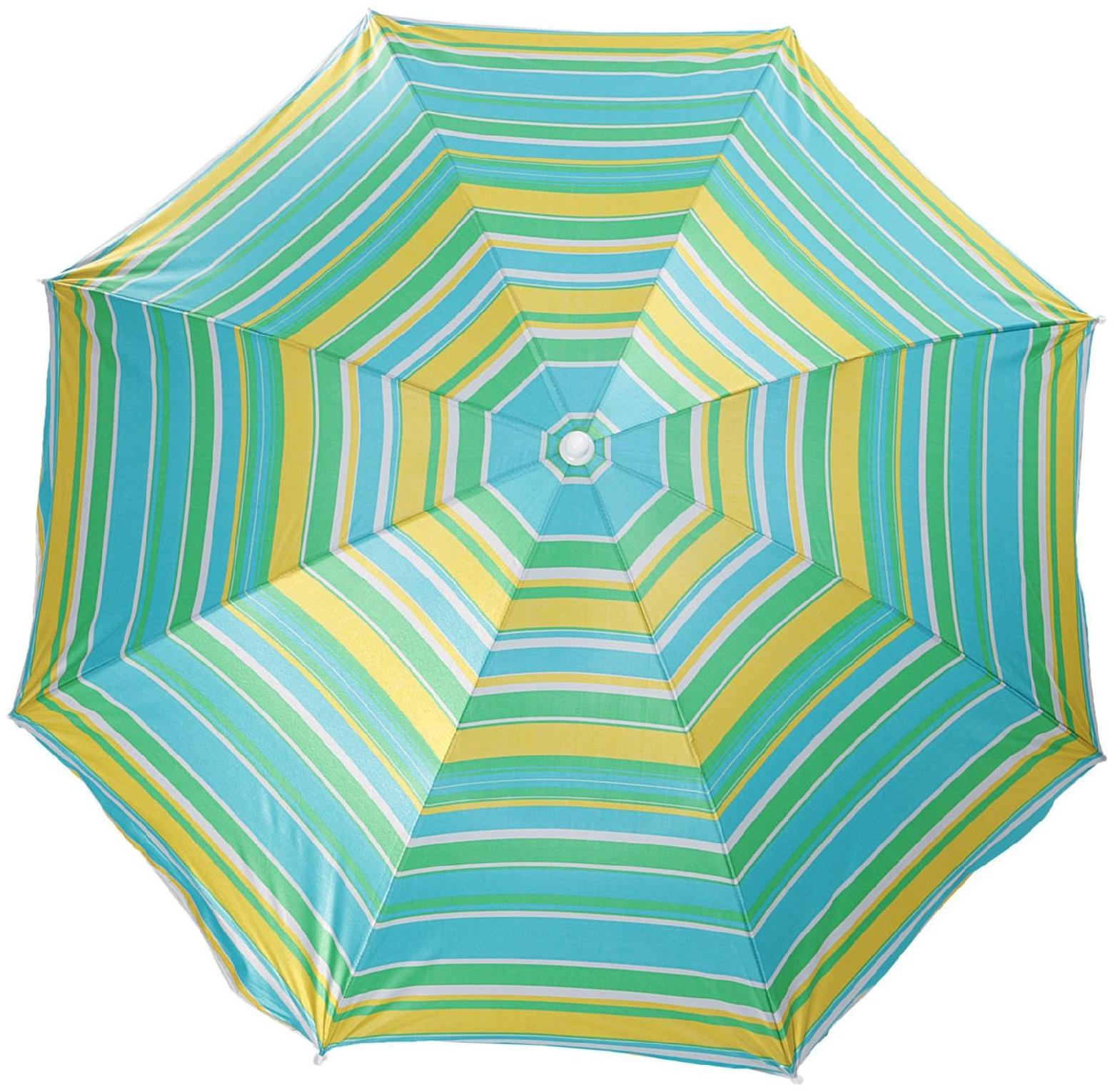 Зонт пляжный «Модерн» с серебряным покрытием, d=150 cм, h=170 см, МИКС