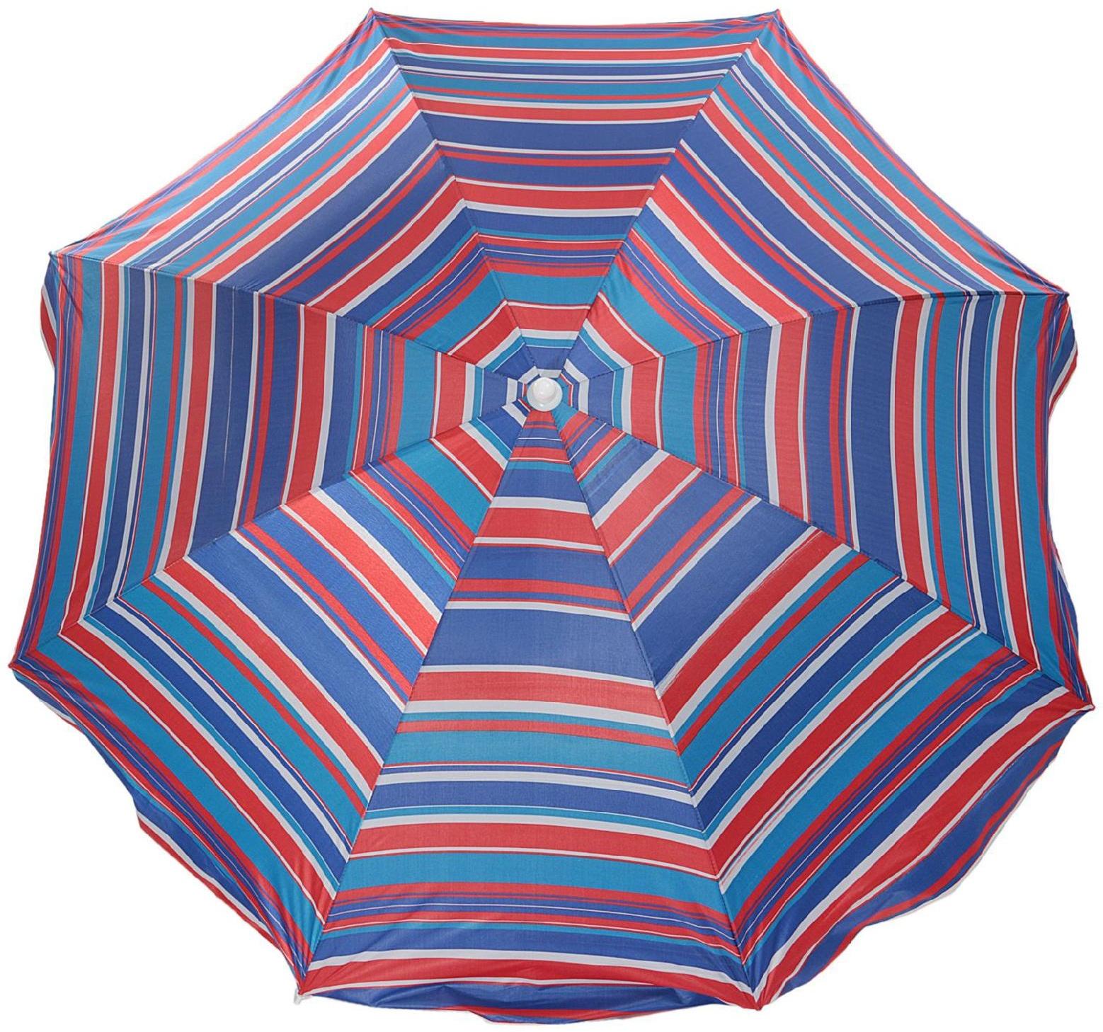 Зонт пляжный «Модерн» с серебряным покрытием, d=150 cм, h=170 см, МИКС