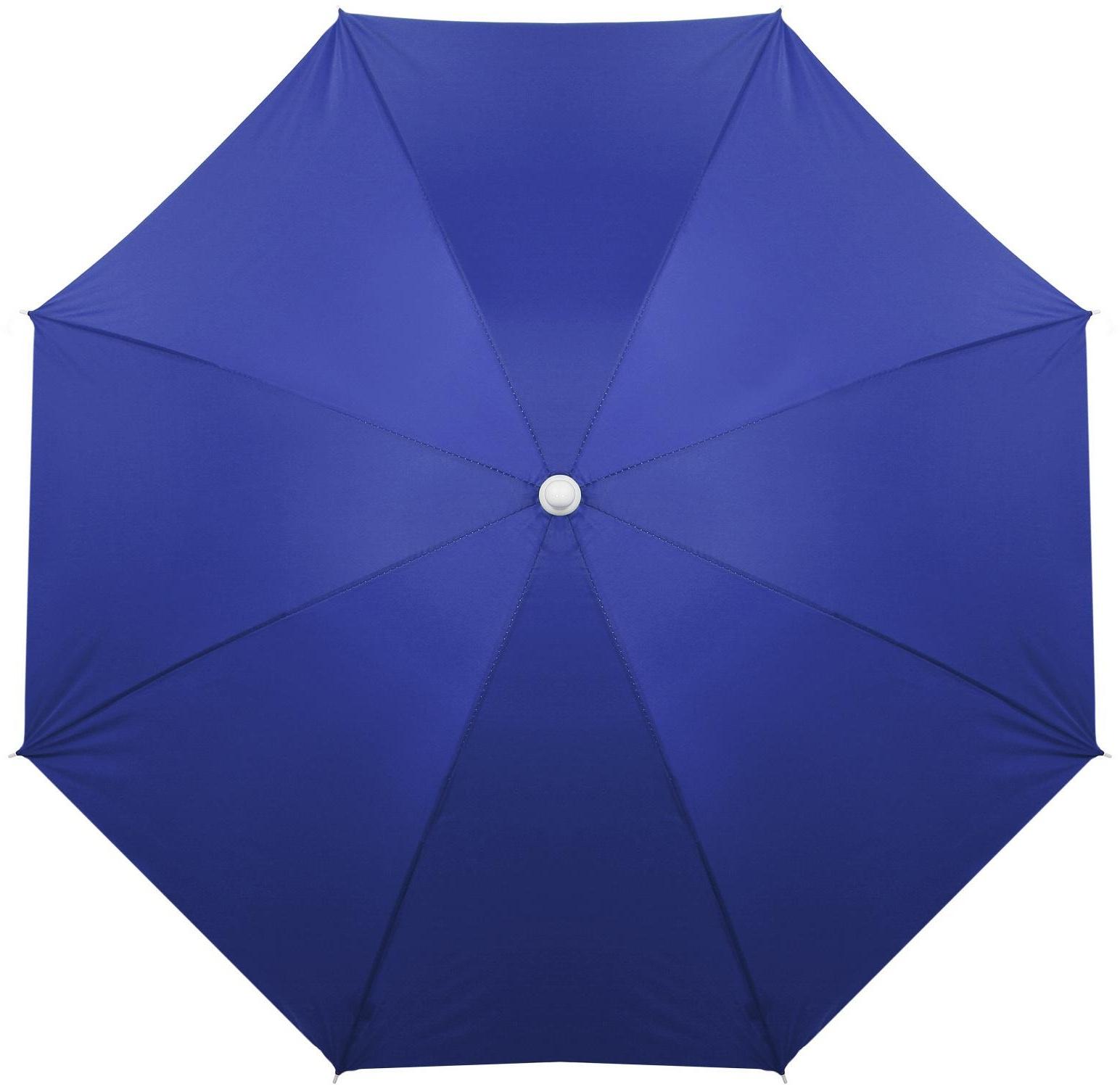 Зонт пляжный «Классика» с механизмом наклона, d=180 cм, h=195 см, цвета микс